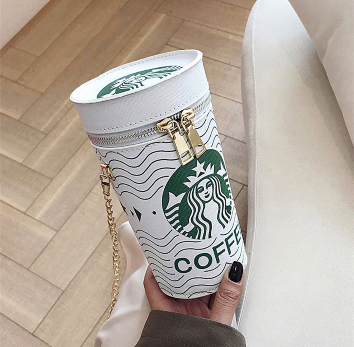 Starbucks Coffee ☕️ Colorblock Chain Crossbody Bag – Kitty
