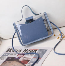 Load image into Gallery viewer, Transparent Messenger Bag (Blue)