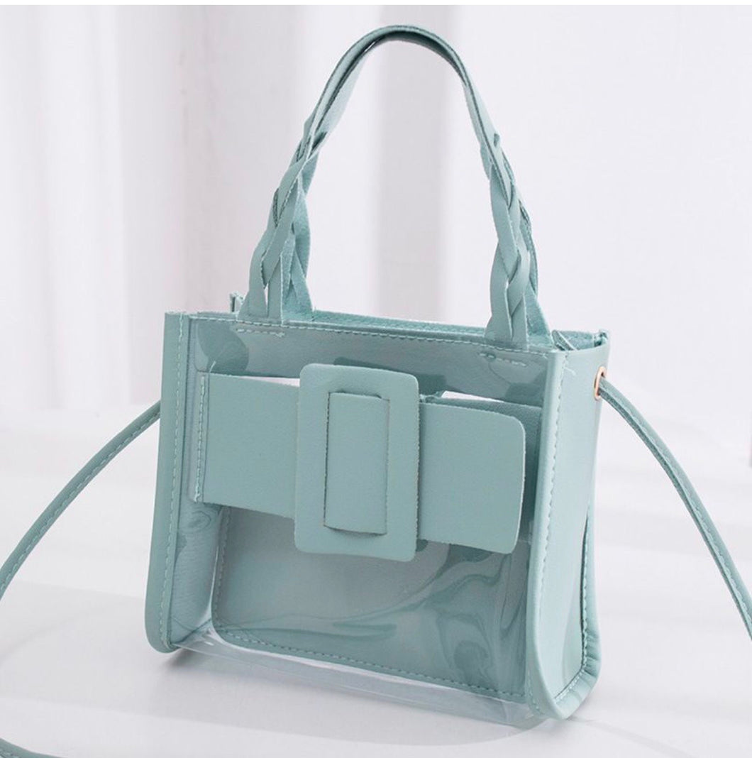 Unique Belted Handbag (Green)
