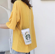 Load image into Gallery viewer, Starbucks Coffee ☕️  Colorblock Chain Crossbody Bag