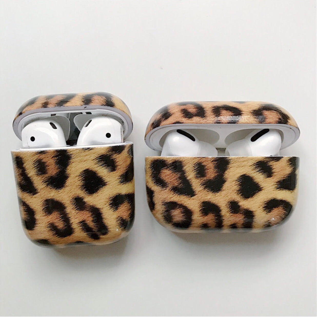 Beige Leopard Airpods Case Cute Luxury Designer Airpods 1 2 