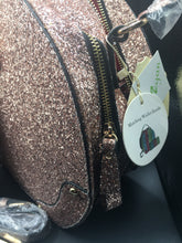 Load image into Gallery viewer, “The Billions” Rose Gold Glitter Bag