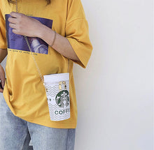 Load image into Gallery viewer, Starbucks Coffee ☕️  Colorblock Chain Crossbody Bag